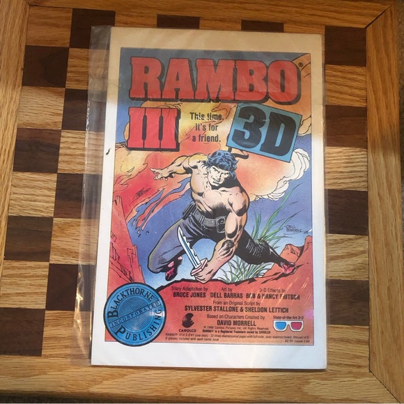 Star Wars 3D #1 Blackthorne Publishing 1987 with Glasses 10th Anniversary - Picture 7 of 7